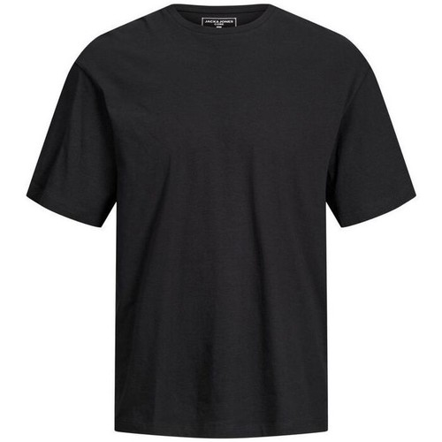 Abbigliamento Uomo T-shirt & Polo Jack & Jones 12205415 RAY TEE-BLACK RELAXED FIT Nero
