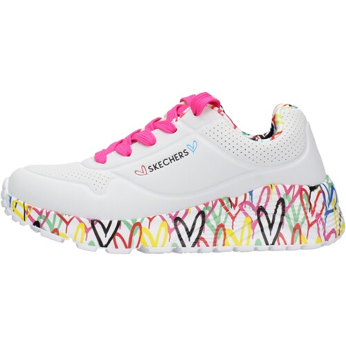 Scarpe Unisex bambino Sneakers Skechers 314976L WMLT Bianco