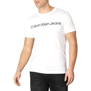 Abbigliamento Uomo T-shirt maniche corte Calvin Klein Jeans J30J319714-YAF Bianco
