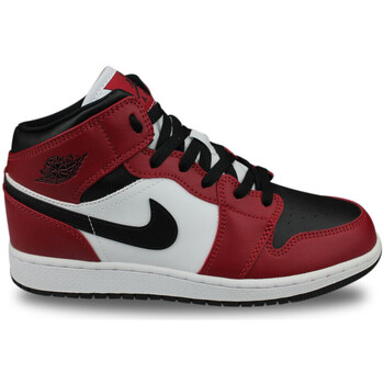 Scarpe Bambino Sneakers basse Nike Air Jordan 1 Mid Chicago Black Toe Noir Nero
