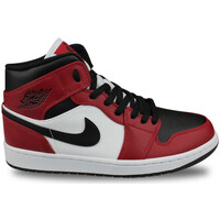 Scarpe Uomo Sneakers basse Nike Air Jordan 1 Mid Chicago Black Toe Noir Nero