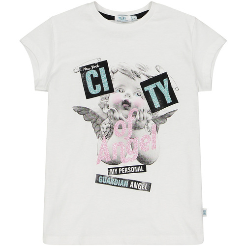 Abbigliamento Bambina T-shirt maniche corte Melby 72E5575 Bianco