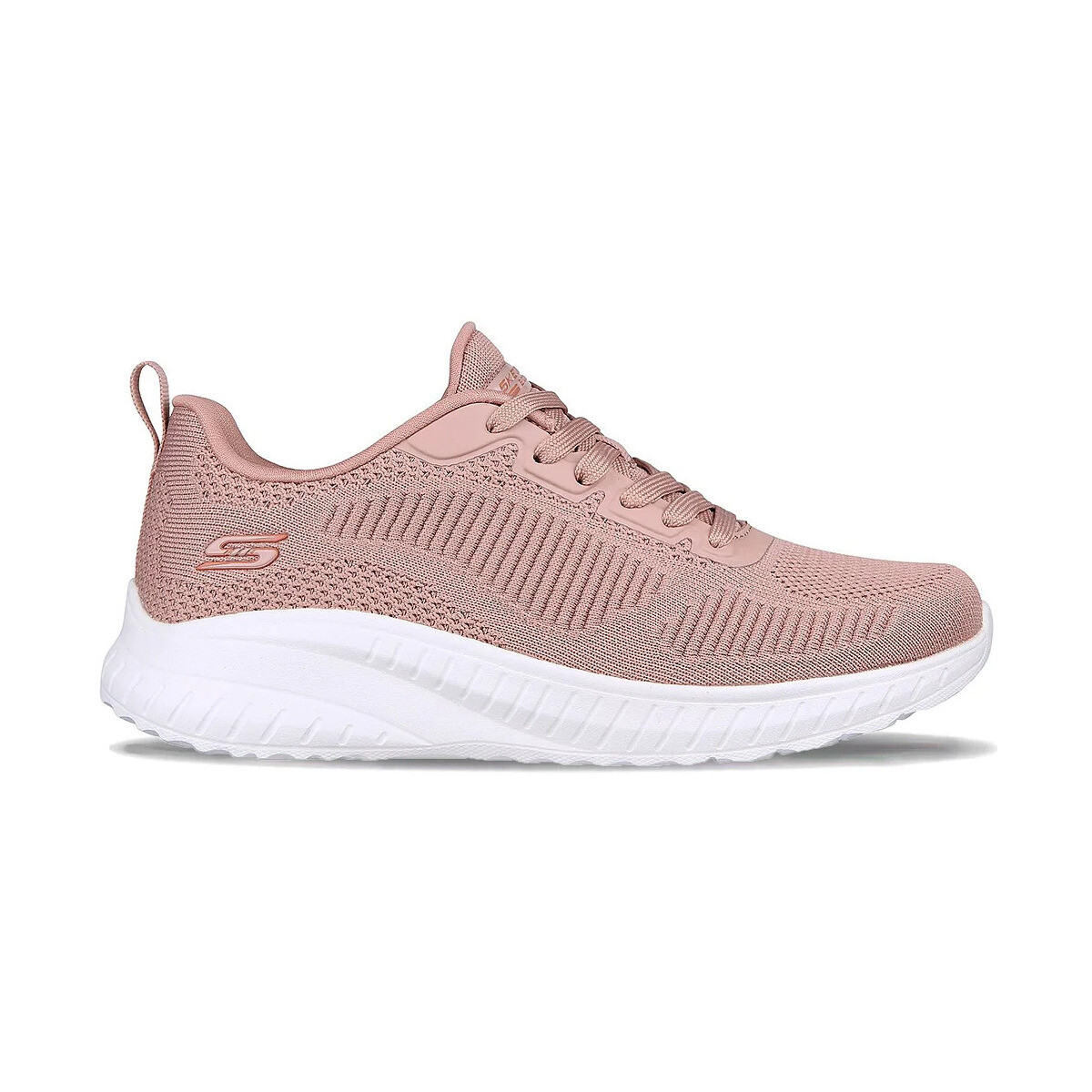 Scarpe Donna Sneakers Skechers Bobs Sport Squad Chaos - Face Off Rosa