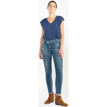 Abbigliamento Donna Jeans Le Temps des Cerises Jeans skinny vita alta POWER, 7/8 Blu