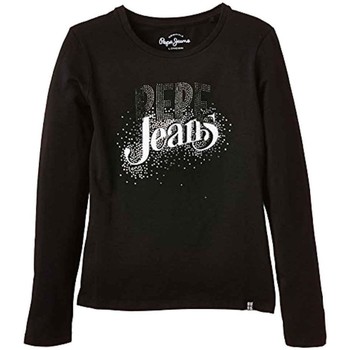 Abbigliamento Bambina T-shirt maniche corte Pepe jeans  Nero