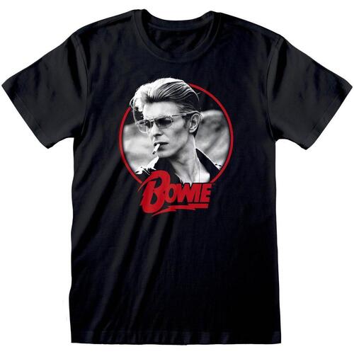 Abbigliamento T-shirts a maniche lunghe David Bowie Smoking Nero