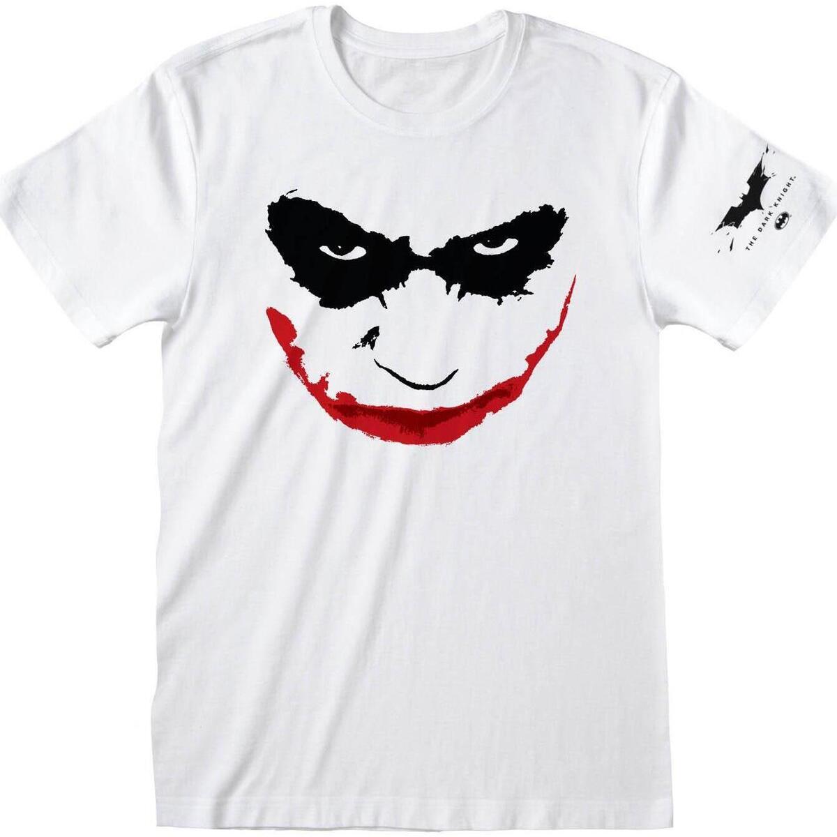 Abbigliamento T-shirts a maniche lunghe Batman: The Dark Knight HE723 Bianco