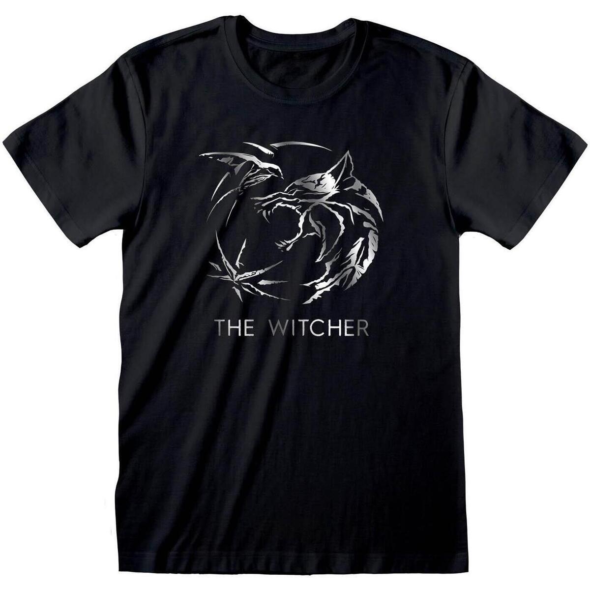 Abbigliamento T-shirts a maniche lunghe The Witcher HE726 Nero
