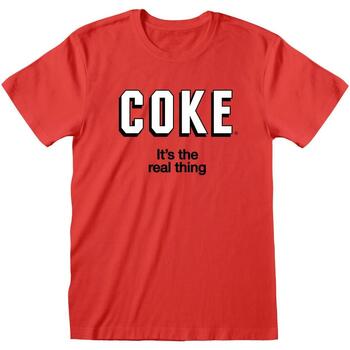 Abbigliamento T-shirts a maniche lunghe Coca-Cola  Rosso