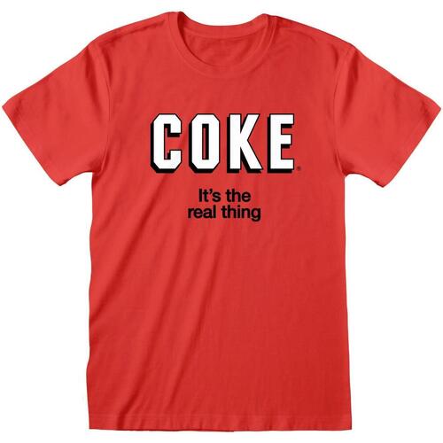 Abbigliamento T-shirts a maniche lunghe Coca-Cola It's The Real Thing Rosso