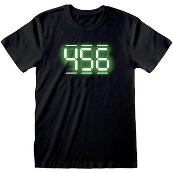 Abbigliamento T-shirts a maniche lunghe Squid Game 456 Nero