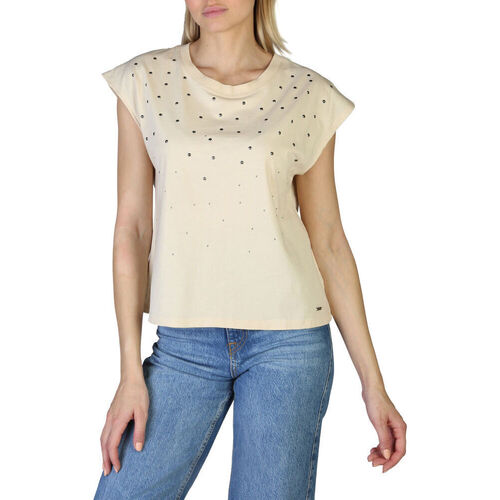 Abbigliamento Donna T-shirt maniche corte Pepe jeans - clarisse_pl505168 Bianco