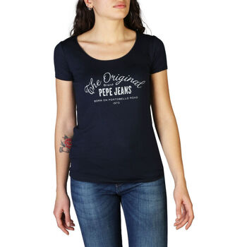Abbigliamento Donna T-shirt maniche corte Pepe jeans - cameron_pl505146 Blu