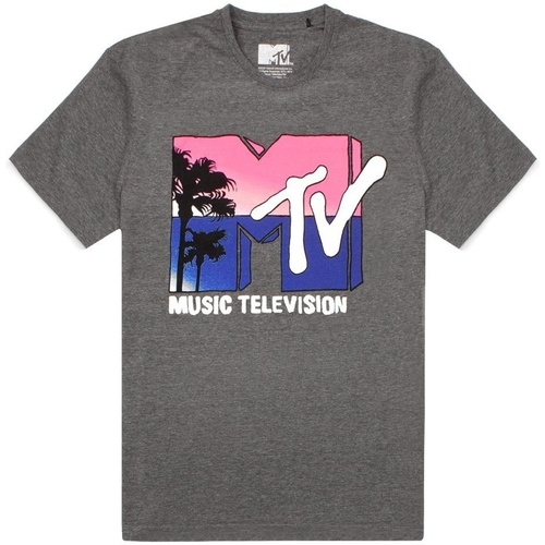 Abbigliamento Donna T-shirts a maniche lunghe Mtv Logo Grigio