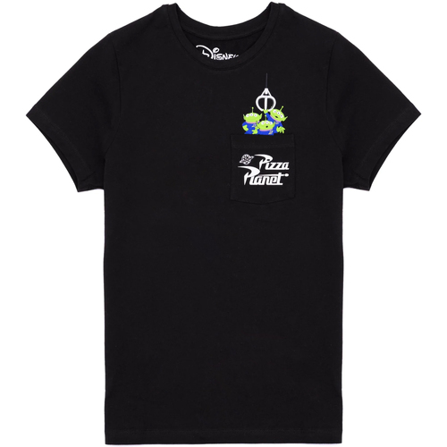 Abbigliamento Donna T-shirts a maniche lunghe Toy Story The Claw Pizza Planet Nero