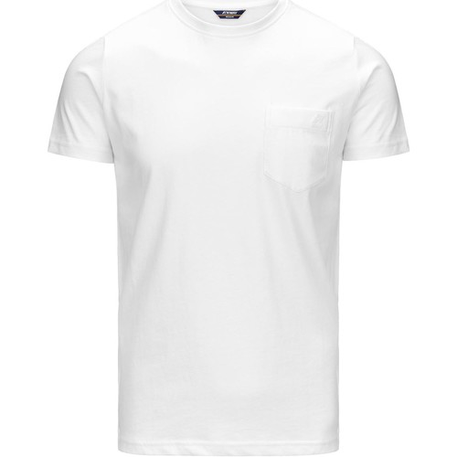 Abbigliamento Uomo T-shirt maniche corte K-Way K00AI30 Bianco