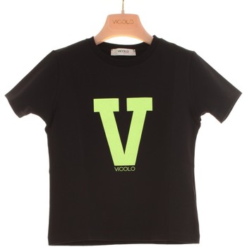 Abbigliamento Bambina T-shirt maniche corte Vicolo Girl 3146M0615 NERO