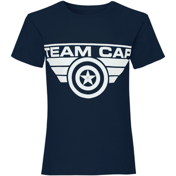 Abbigliamento Bambina T-shirts a maniche lunghe Captain America Civil War Team Cap Blu