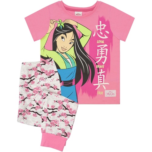 Abbigliamento Bambina Pigiami / camicie da notte Mulan Loyal Brave True Rosso