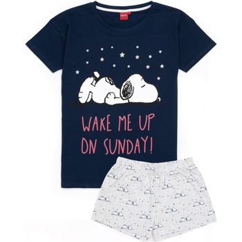Abbigliamento Donna Pigiami / camicie da notte Snoopy  Blu