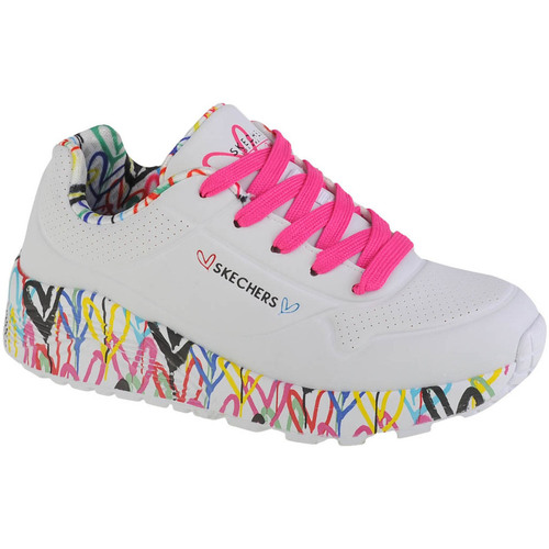 Scarpe Bambina Sneakers basse Skechers Uno Lite Bianco
