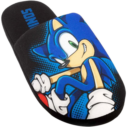Scarpe Uomo Pantofole Sonic The Hedgehog NS6568 Nero
