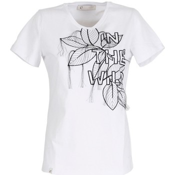 Abbigliamento Donna Top / T-shirt senza maniche Café Noir CafèNoir T-Shirt Bianco Bianco