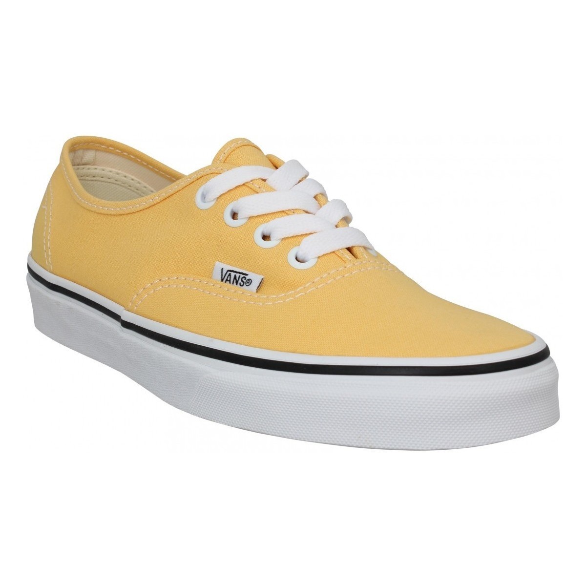 Scarpe Donna Sneakers Vans Authentic Toile Femme Flax Giallo