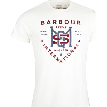 Abbigliamento Uomo Felpe Barbour T-shirt  Steve McQueen Bianco