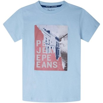 Abbigliamento Bambino T-shirt maniche corte Pepe jeans  Blu