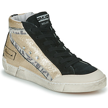 Scarpe Donna Sneakers alte Meline NKC320-A-6125 Bianco / Nero