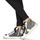 Scarpe Donna Sneakers alte Meline NKC1151-A-6123 Nero / Bianco