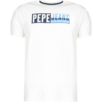 Abbigliamento Uomo T-shirt maniche corte Pepe jeans PM507757 | Gelu Bianco