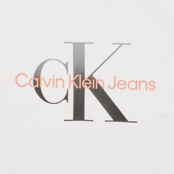 Calvin Klein Jeans GRADIENT MONOGRAM T-SHIRT Bianco