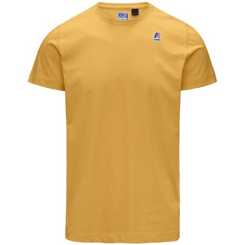 Abbigliamento Uomo T-shirt maniche corte K-Way T-shirt Uomo Edouard Giallo