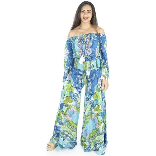 Abbigliamento Donna Tuta jumpsuit / Salopette Isla Bonita By Sigris Mono Blu
