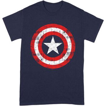 Abbigliamento T-shirts a maniche lunghe Captain America BI100 Rosso