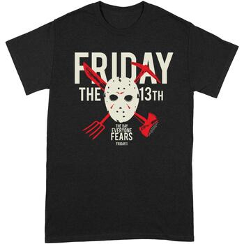 Abbigliamento T-shirts a maniche lunghe Friday The 13Th Day Of Fear Nero