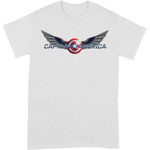 Abbigliamento T-shirts a maniche lunghe Captain America BI178 Rosso