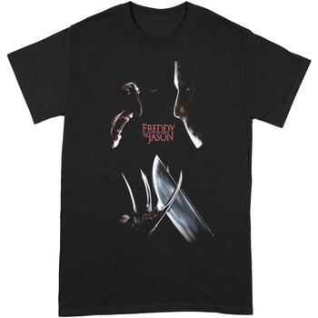 Abbigliamento Uomo T-shirts a maniche lunghe Nightmare On Elm Street Freddy Vs Jason Nero