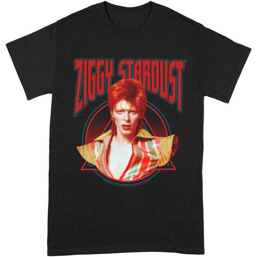 Abbigliamento Uomo T-shirts a maniche lunghe David Bowie BI257 Nero