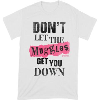 Abbigliamento T-shirts a maniche lunghe Harry Potter Muggles Clippings Nero