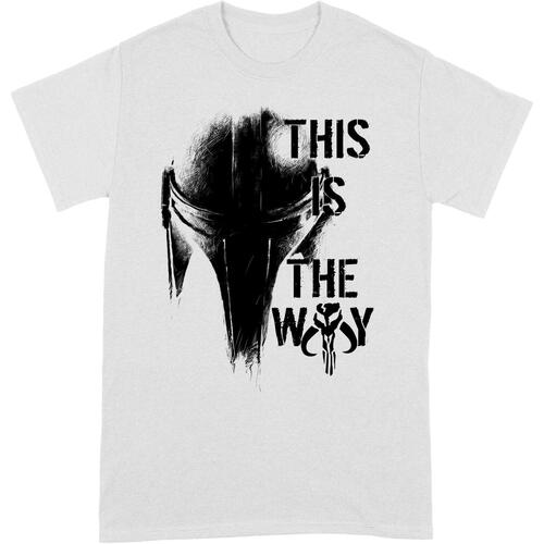 Abbigliamento Uomo T-shirts a maniche lunghe Star Wars: The Mandalorian This Is The Way Nero