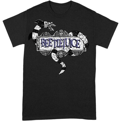 Abbigliamento Uomo T-shirts a maniche lunghe Beetlejuice BI320 Nero