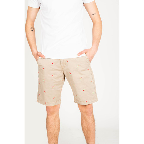 Abbigliamento Uomo Shorts / Bermuda Pepe jeans PM800849 | Miles Short Icon Beige