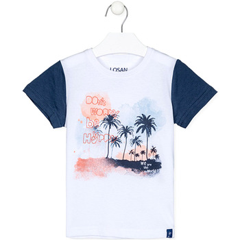 Abbigliamento Unisex bambino T-shirt maniche corte Losan 215-1027AL Bianco