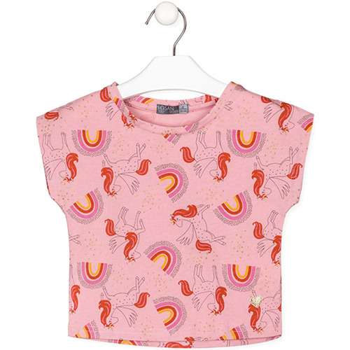 Abbigliamento Unisex bambino T-shirt & Polo Losan 216-1001AL Rosa