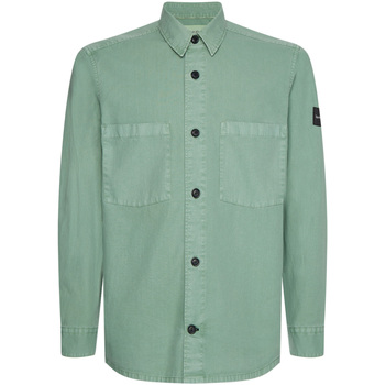 Abbigliamento Uomo Camicie maniche lunghe Calvin Klein Jeans K10K108155 Verde