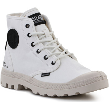 Scarpe Sneakers alte Palladium Pampa HI HTG SUPPLY STAR WHITE 77356-116-M Bianco