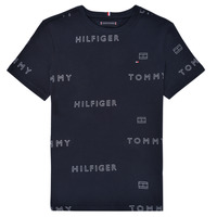 Abbigliamento Bambino T-shirt maniche corte Tommy Hilfiger KB0KB07589-DW5 Marine